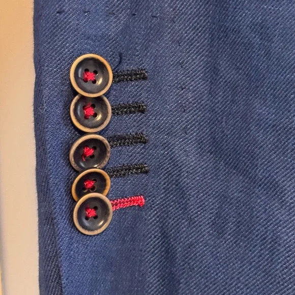 Men's Blue Blazer - Picture 2 of 8